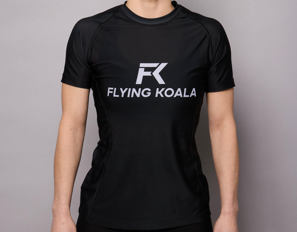 Classic Short Sleeve Rashguard — All Black
