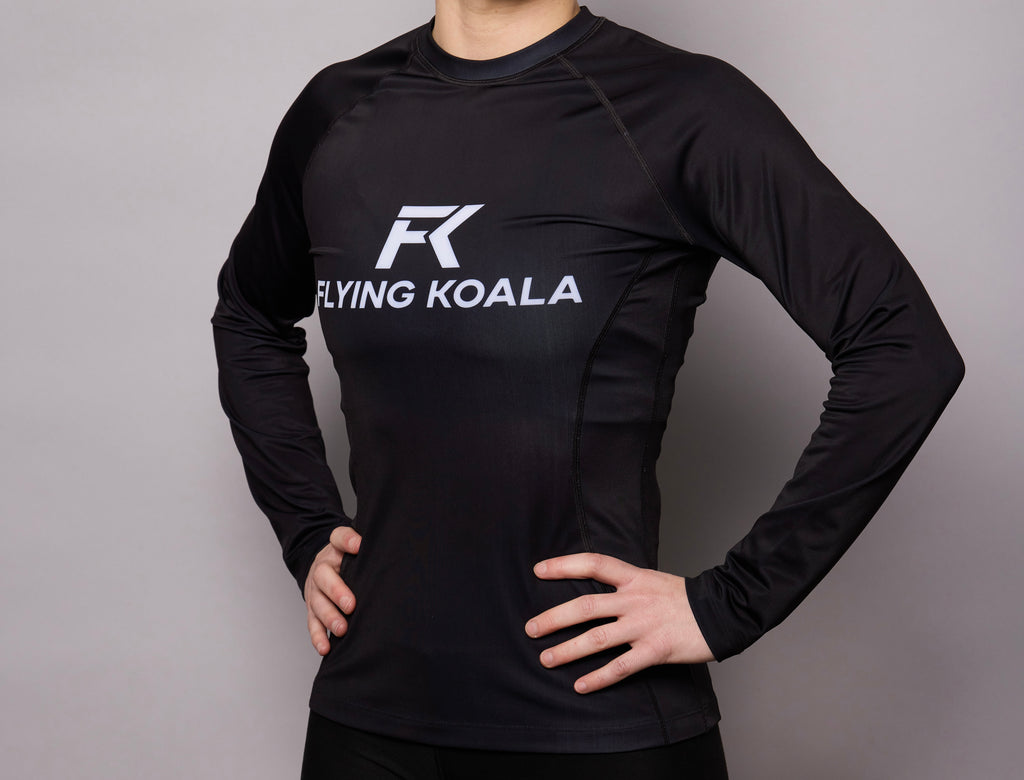 Classic Long Sleeve Rashguard — All Black