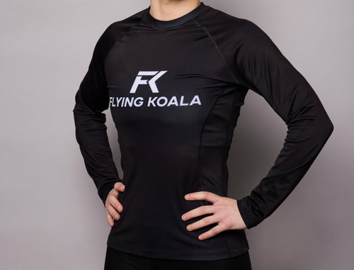 Classic Long Sleeve Rashguard — All Black