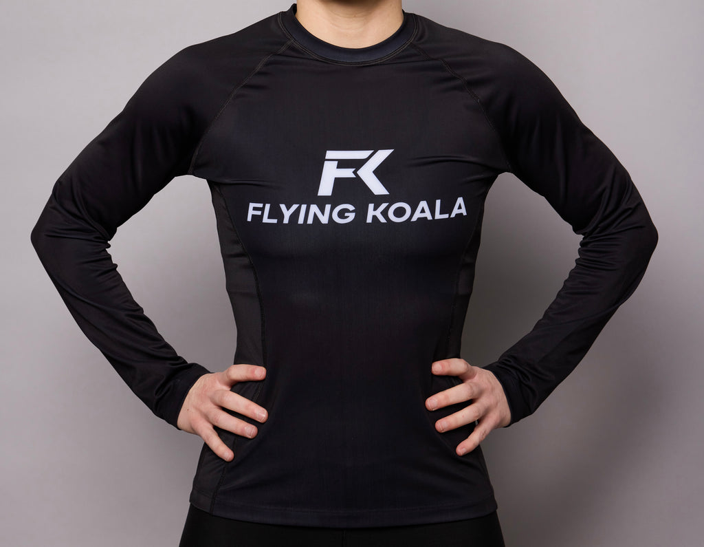 Classic Long Sleeve Rashguard — All Black