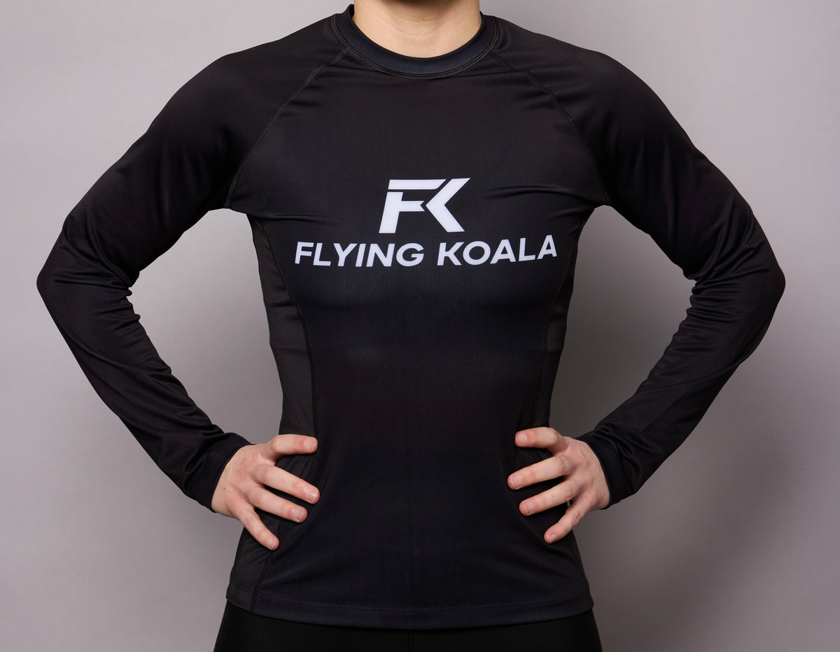 Classic Long Sleeve Rashguard — All Black