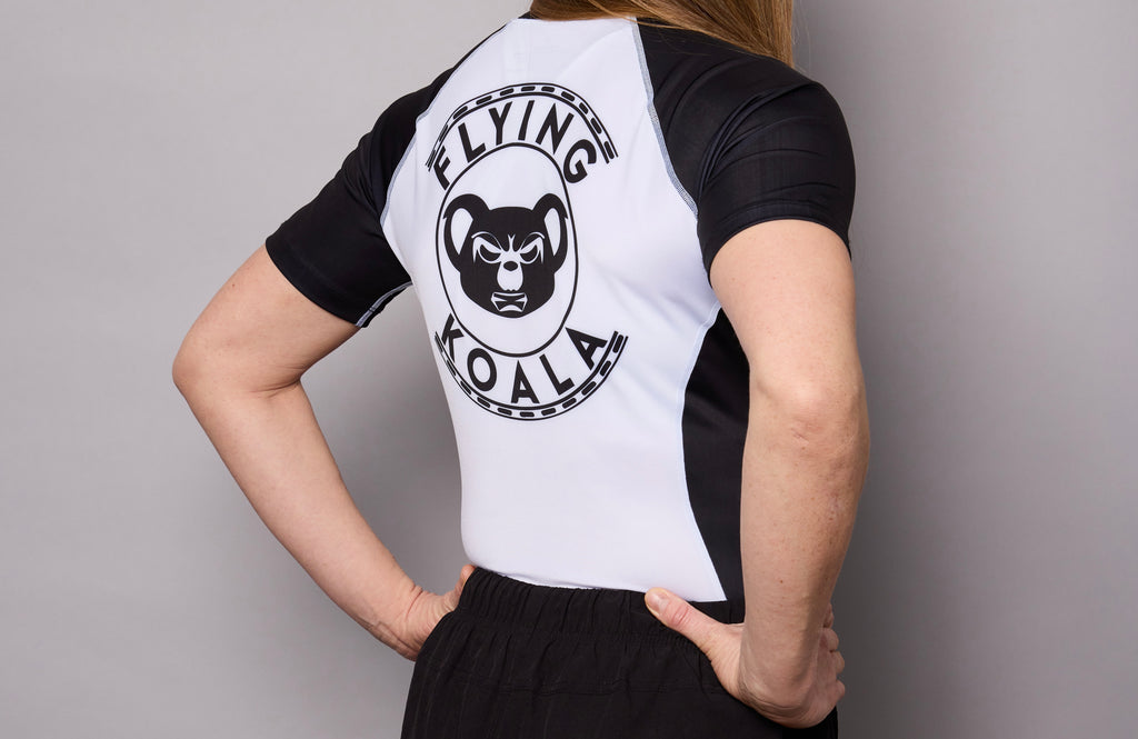 Classic Short Sleeve Rashguard — Black & White