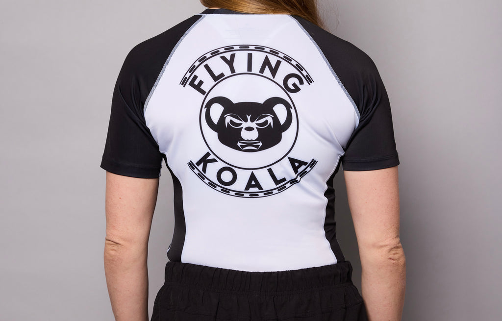 Classic Short Sleeve Rashguard — Black & White