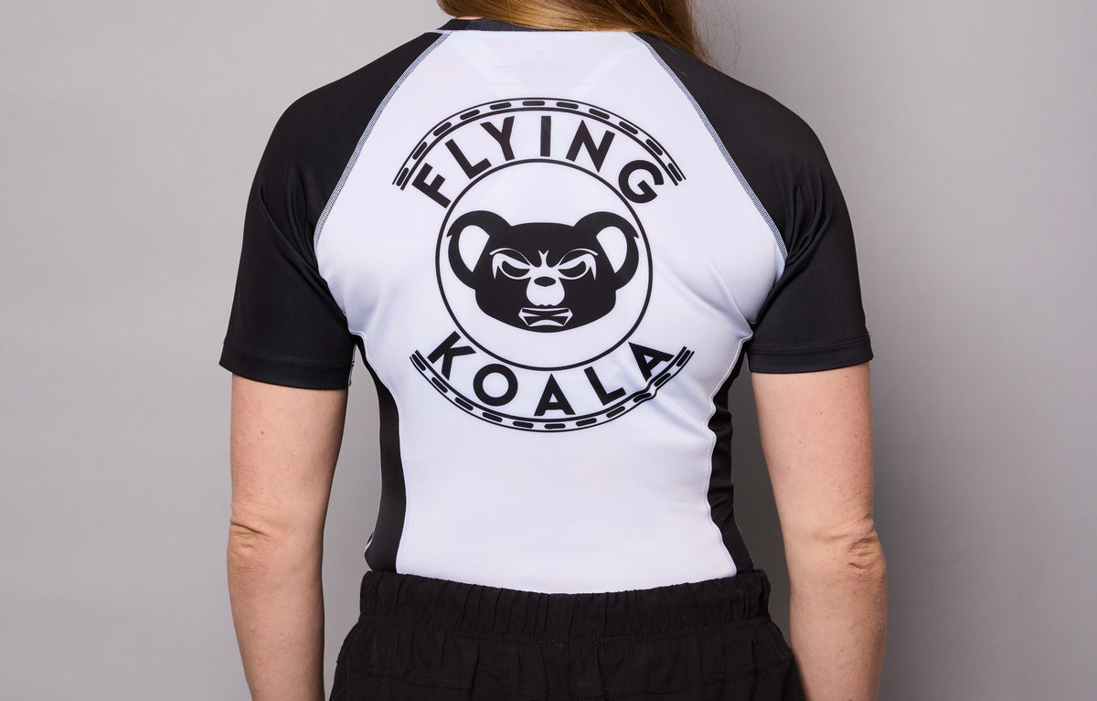 Classic Short Sleeve Rashguard — Black & White